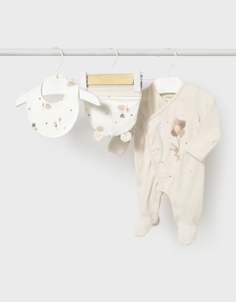 Mayoral Footie w/Bunny 3 Piece Set