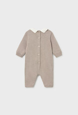 Mayoral Tricot Knit Romper Mocha
