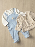Mayoral Overall Romper w/Jacket Sky