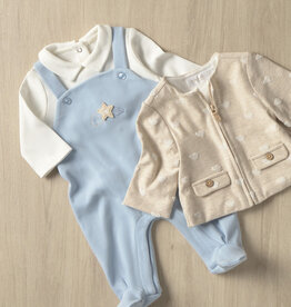 Mayoral Overall Romper w/Jacket Sky