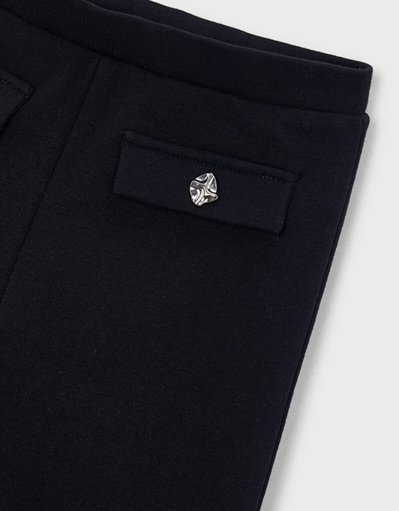 Mayoral Flare Fleece Leggings Black