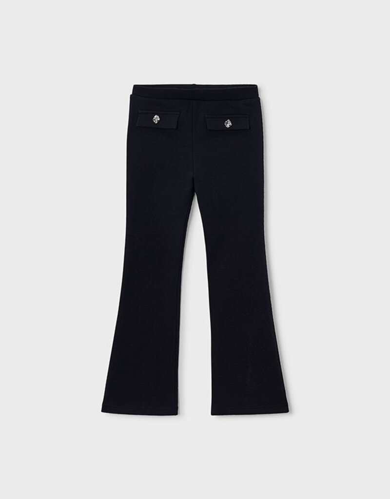 Mayoral Flare Fleece Leggings Black