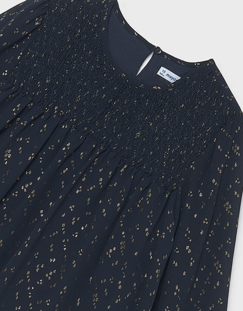 Mayoral Black Shimmer Blouse