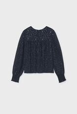 Mayoral Black Shimmer Blouse