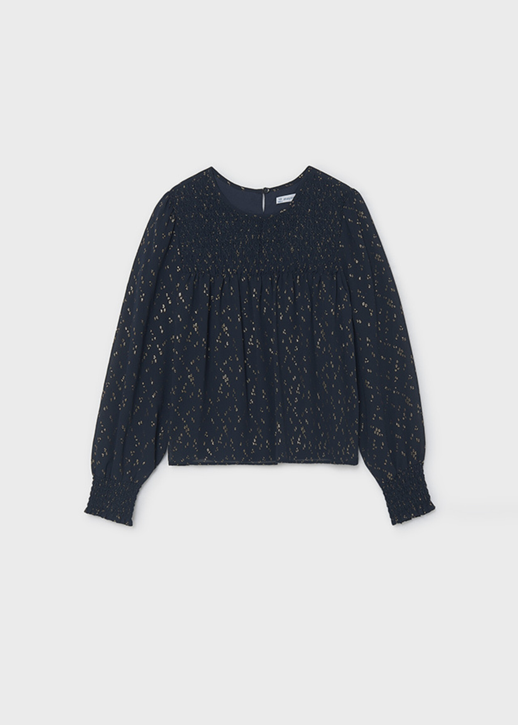 Mayoral Black Shimmer Blouse