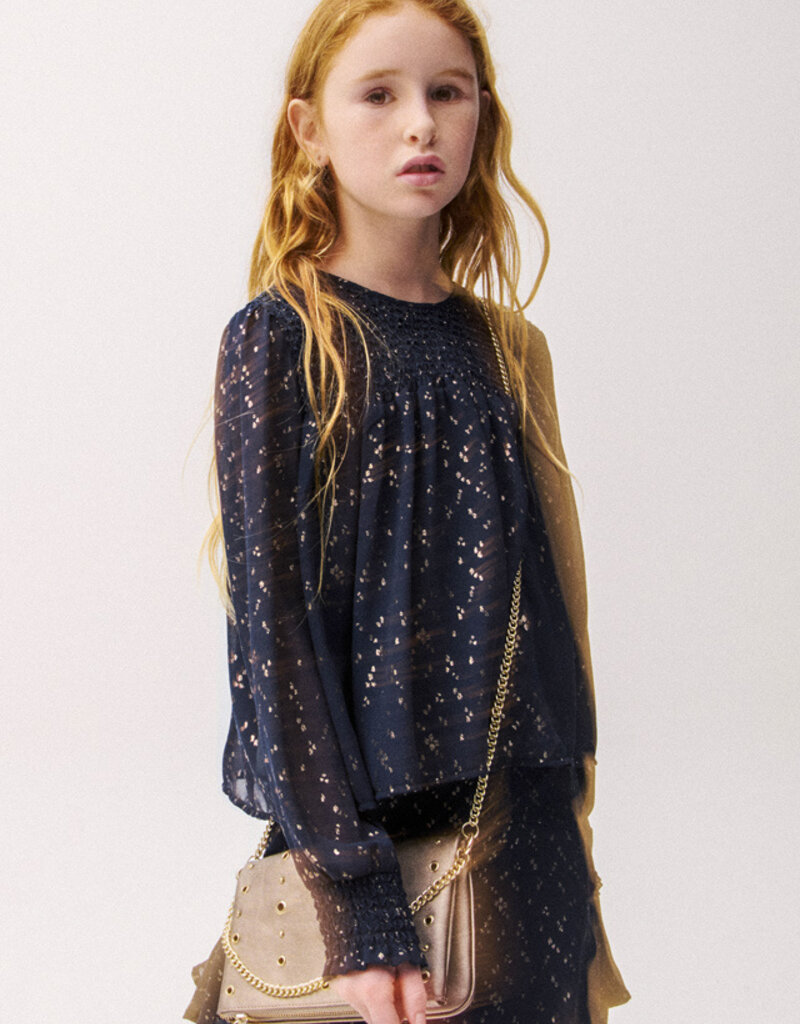 Mayoral Black Shimmer Blouse