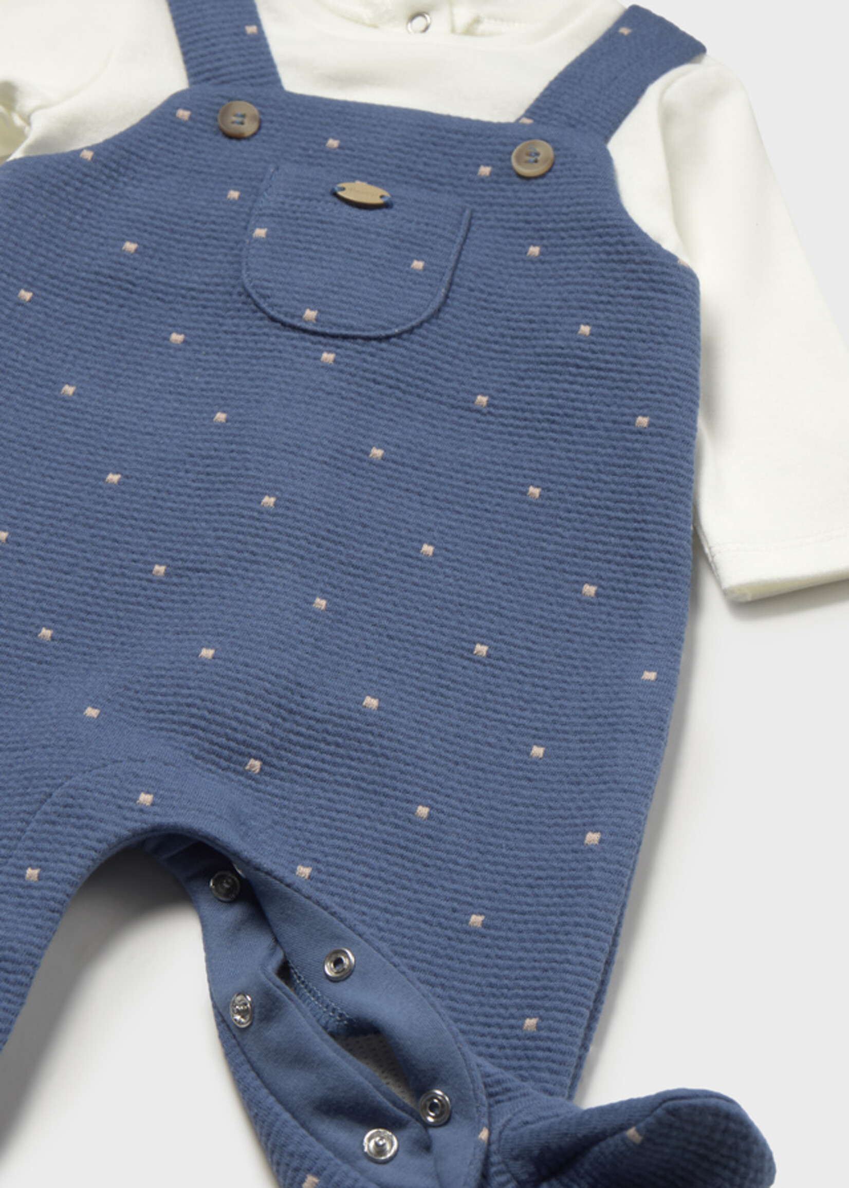 Mayoral Boys Overall w/Top Blue
