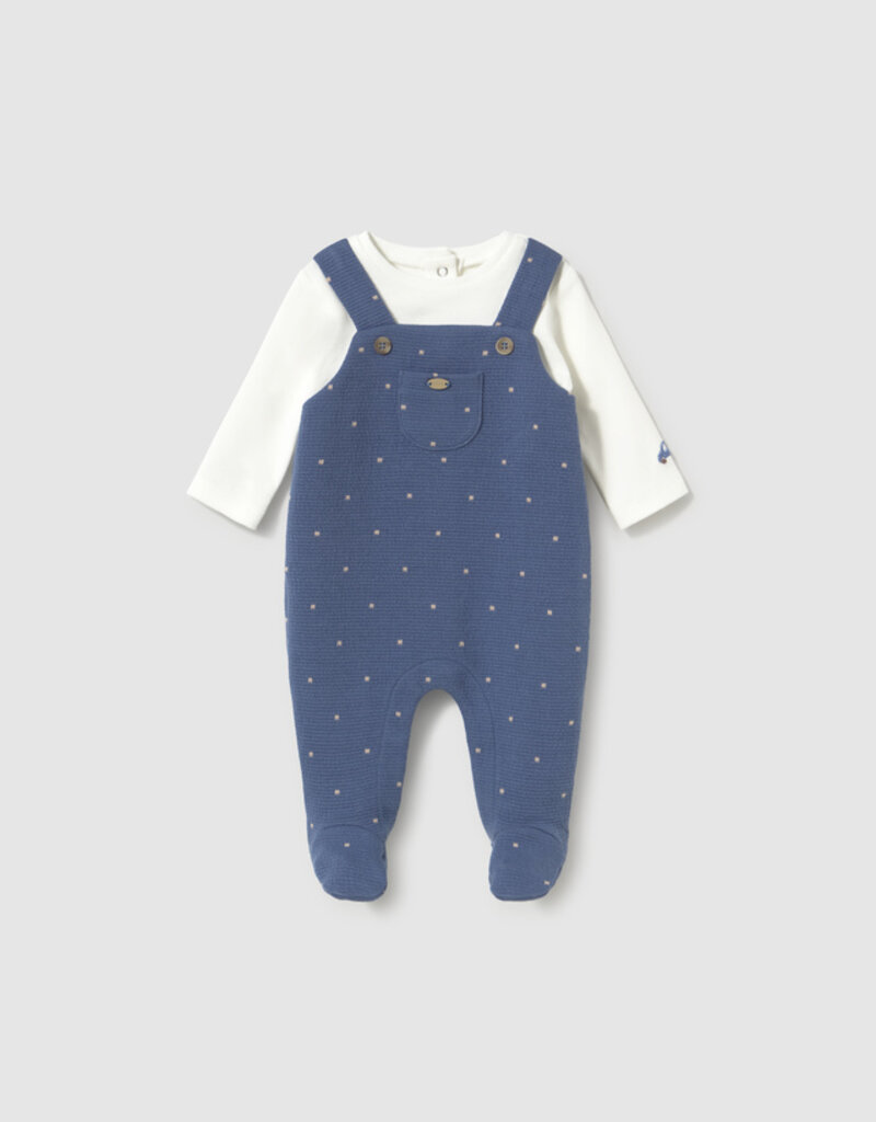 Mayoral Boys Overall w/Top Blue