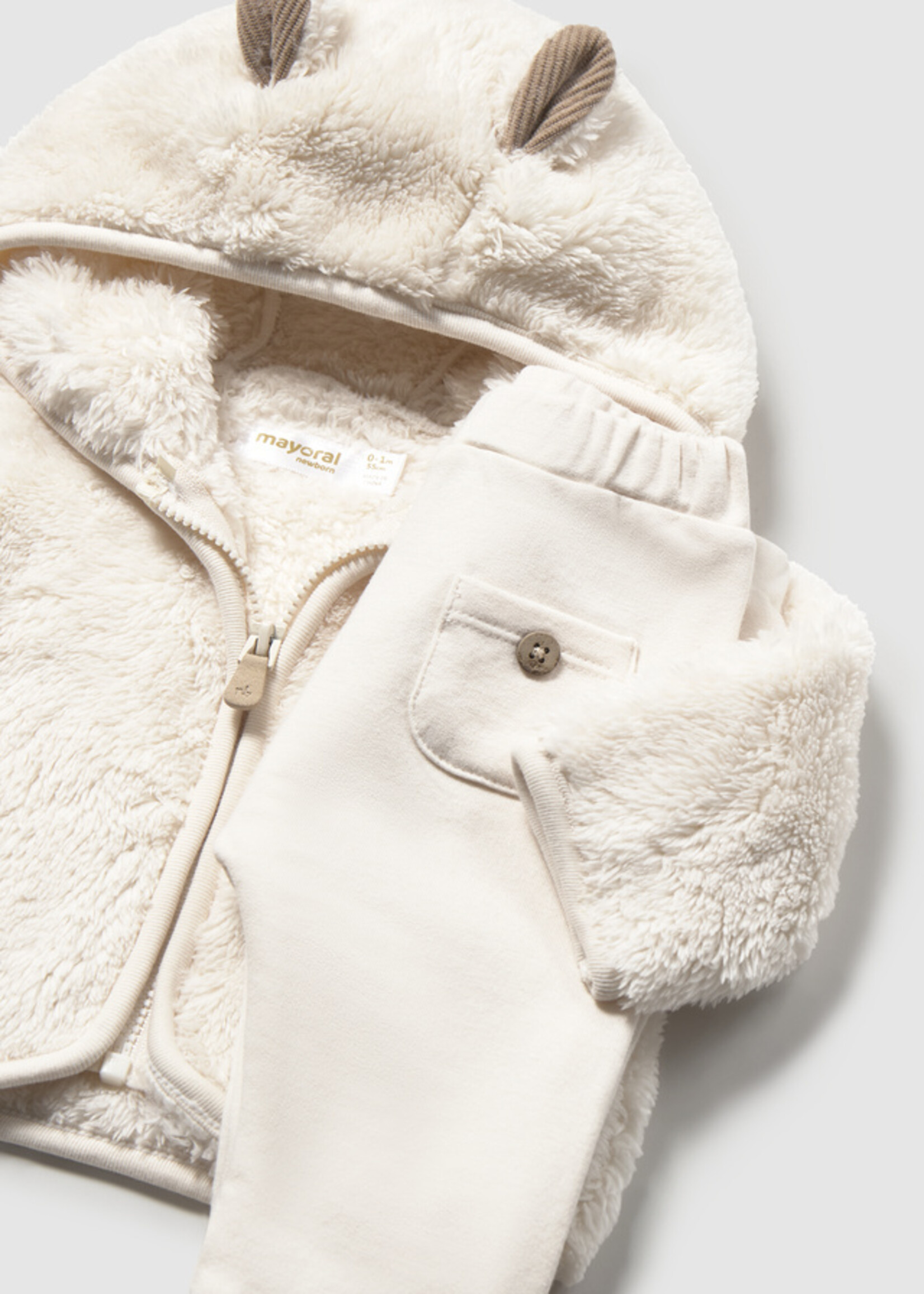 Mayoral 3 Pc Hoody Coat Pant Set