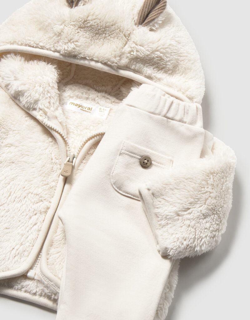Mayoral 3 Pc Hoody Coat Pant Set