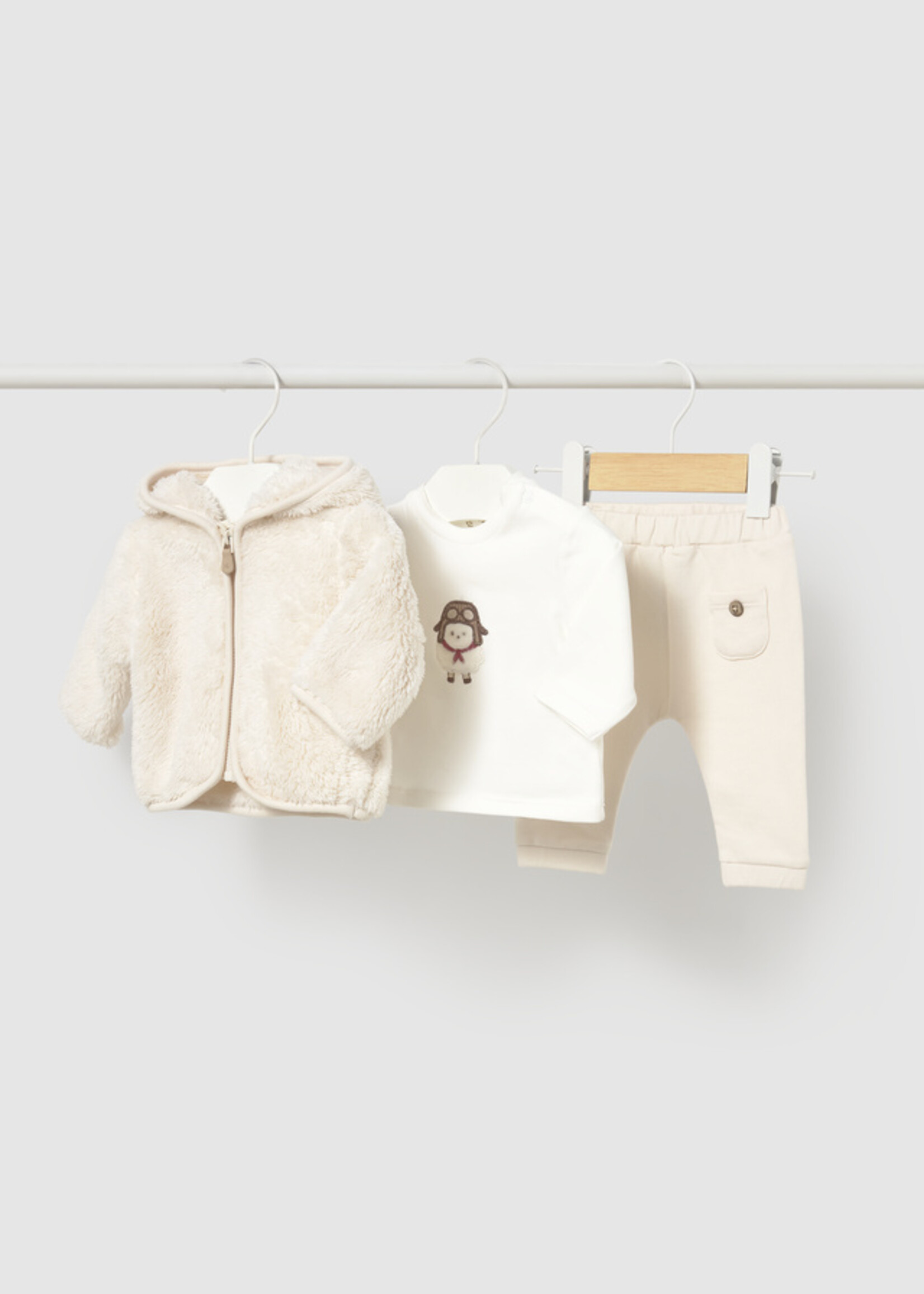 Mayoral 3 Pc Hoody Coat Pant Set