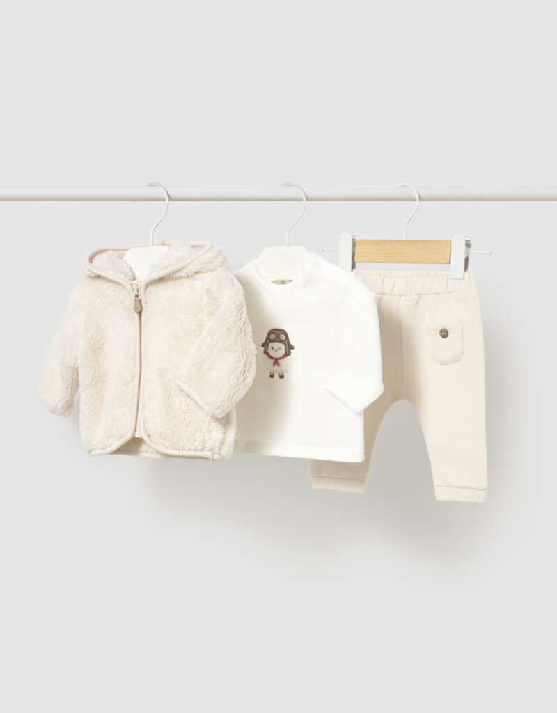 Mayoral 3 Pc Hoody Coat Pant Set