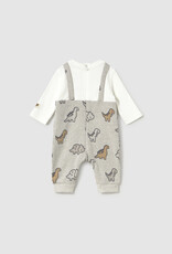 Mayoral Overall Dino Print Set
