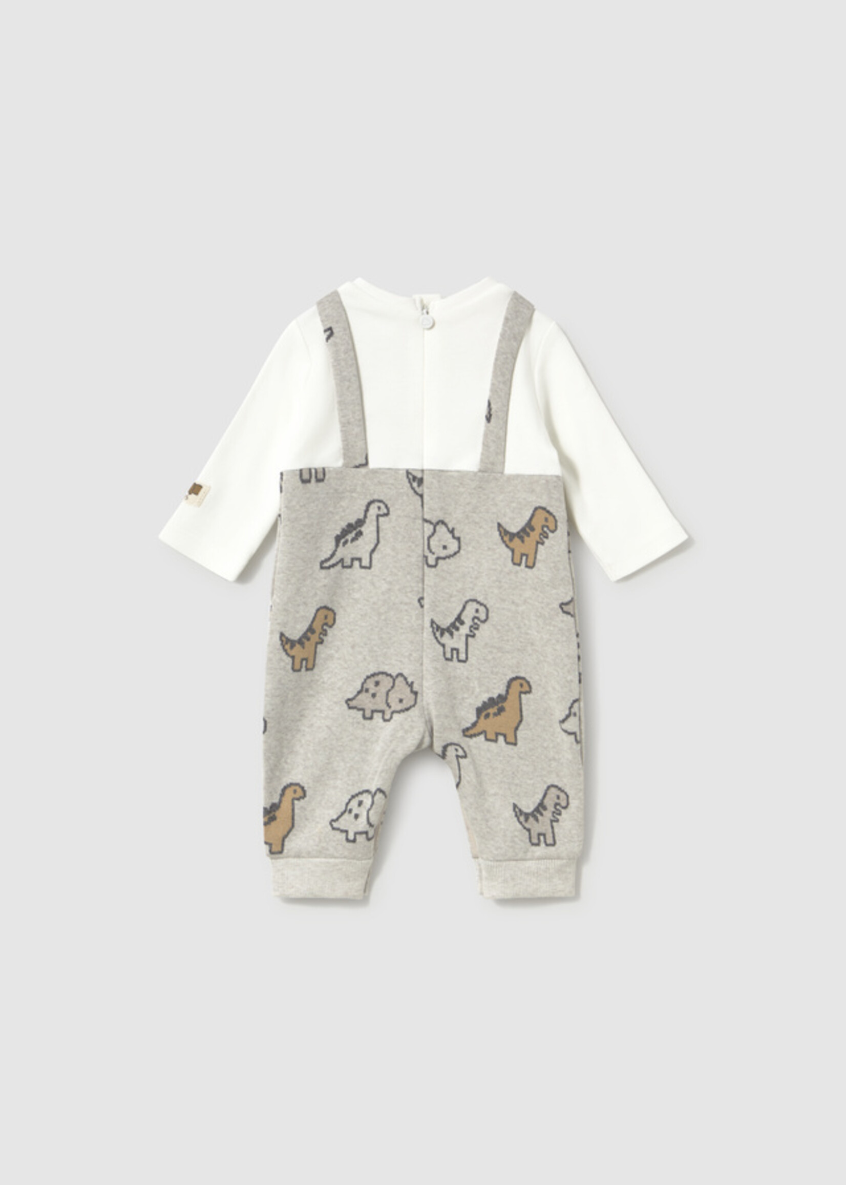 Mayoral Overall Dino Print Set