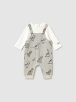 Mayoral Overall Dino Print Set