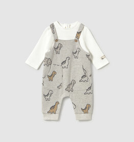 Mayoral Overall Dino Print Set