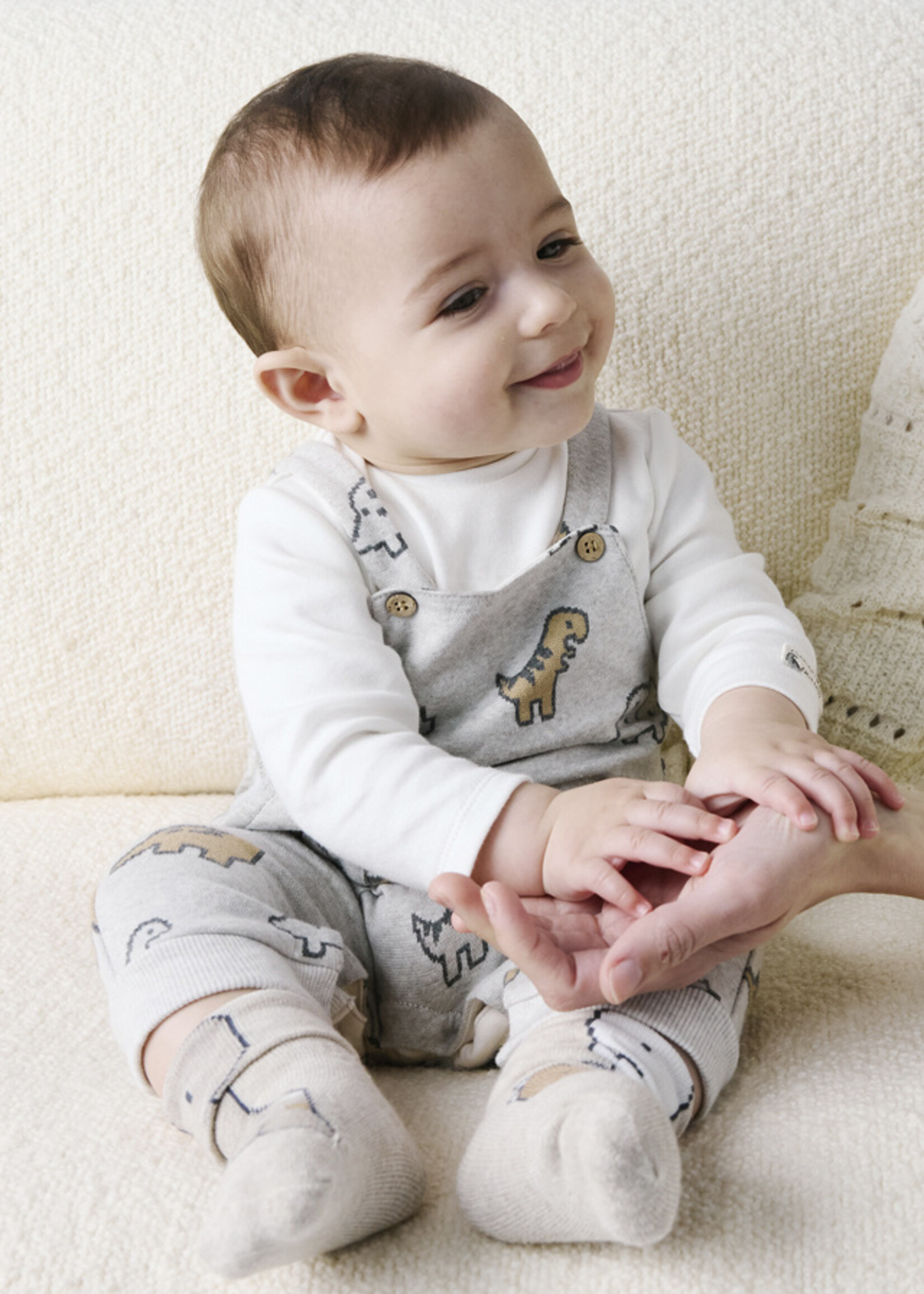 Mayoral Overall Dino Print Set
