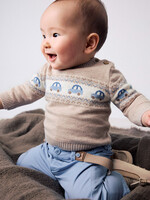 Mayoral Mocha Sweater w/Car Print