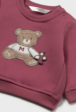 Mayoral Boys Pullover w/Bear Applique Plum