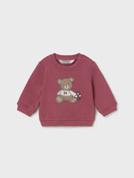 Mayoral Boys Pullover w/Bear Applique Plum