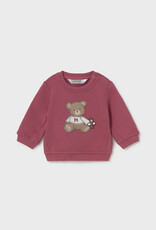 Mayoral Boys Pullover w/Bear Applique Plum
