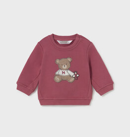 Mayoral Boys Pullover w/Bear Applique Plum