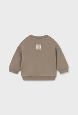 Mayoral Boys Milk Print Pullover Mocha