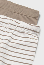 Mayoral Infant Leggings Tan White Stripe