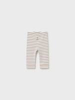 Mayoral Infant Leggings Tan White Stripe