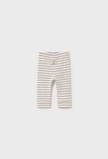 Mayoral Infant Leggings Tan White Stripe
