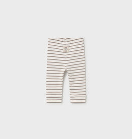 Mayoral Infant Leggings Tan White Stripe