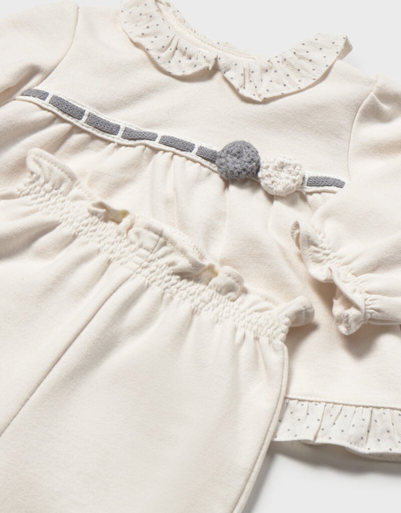 Mayoral Cream Fancy Pant Set