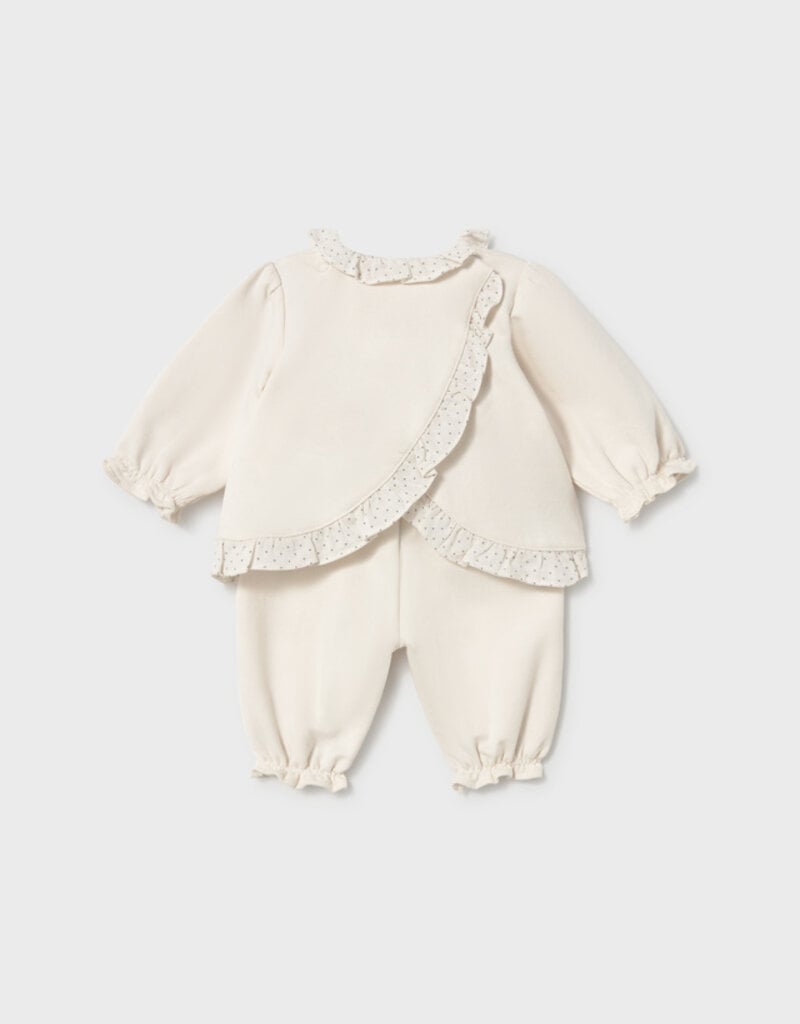 Mayoral Cream Fancy Pant Set