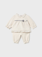 Mayoral Cream Fancy Pant Set