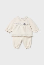 Mayoral Cream Fancy Pant Set