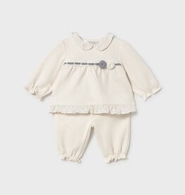 Mayoral Cream Fancy Pant Set