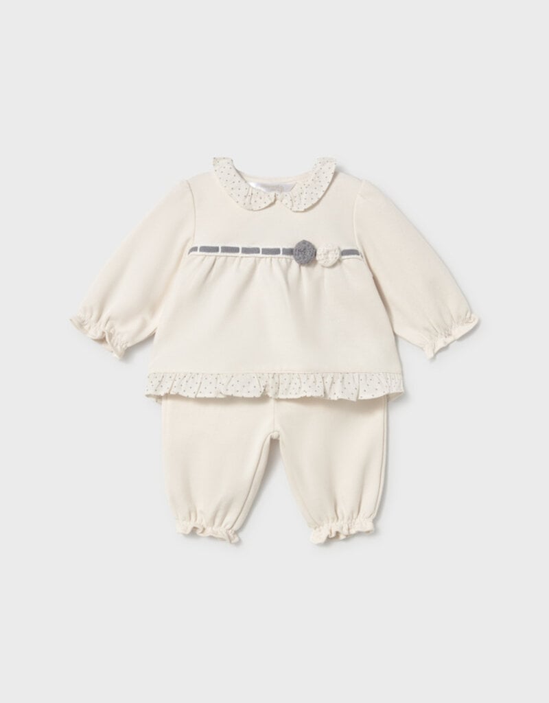Mayoral Cream Fancy Pant Set