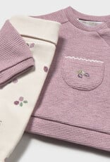 Mayoral Baby Girl Mauve Top Legging Set