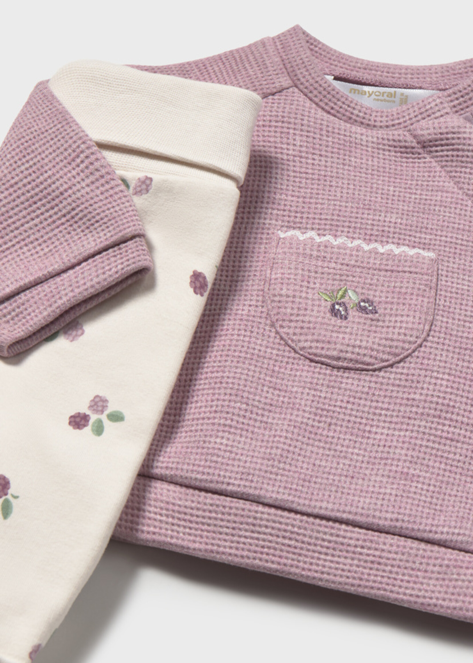 Mayoral Baby Girl Mauve Top Legging Set