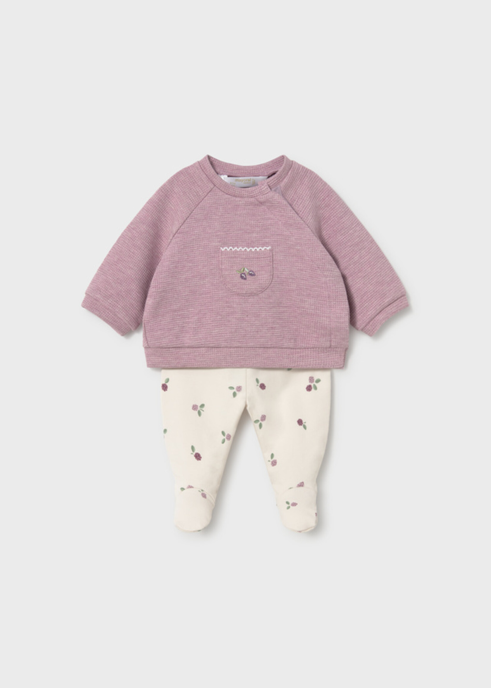 Mayoral Baby Girl Mauve Top Legging Set