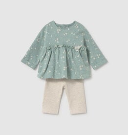 Mayoral Pastel Top w/Tan Leggings Set