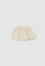Mayoral 3 pc Tulle Knit Skirt Set Champange
