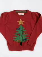 Good Apples Kids Red Christmas Tree Cardigan