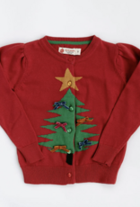 Good Apples Kids Red Christmas Tree Cardigan