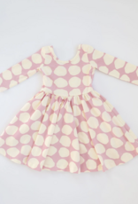 Good Apples Kids 3/4 Sleeve Twirl Dress Pink Pebble