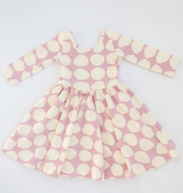 Good Apples Kids 3/4 Sleeve Twirl Dress Pink Pebble
