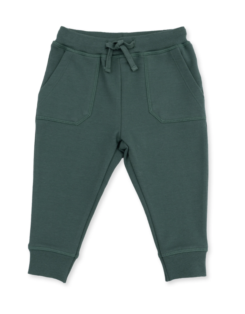 Angel Dear Rugby Stripe Green L/S Polo and Jogger