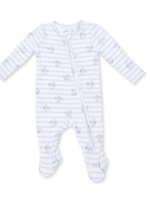 Angel Dear Airplane Stripe 2 Way Zipper Footie
