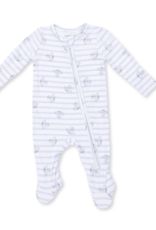 Angel Dear Airplane Stripe 2 Way Zipper Footie
