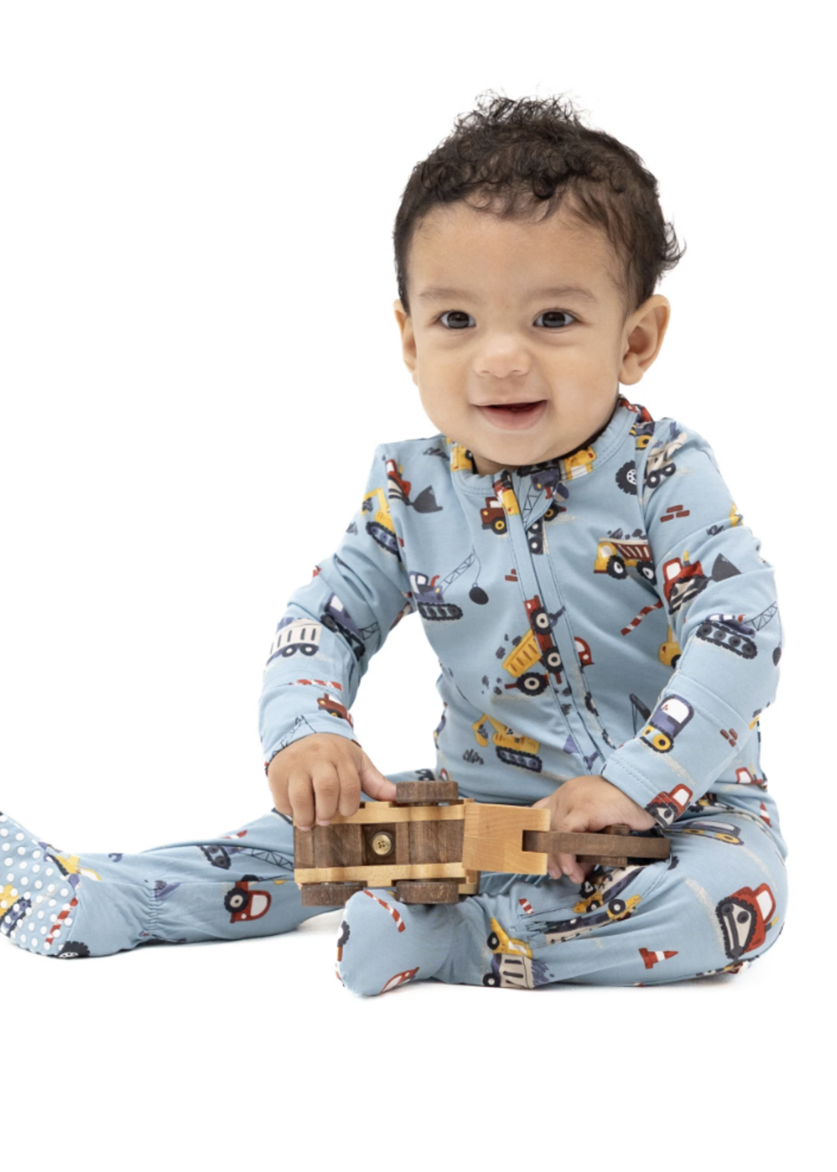 Angel Dear Crayon Construction 2 Way Zipper Footie